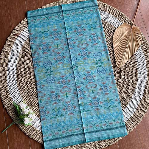 Endek Double Ikat Warna Mint
